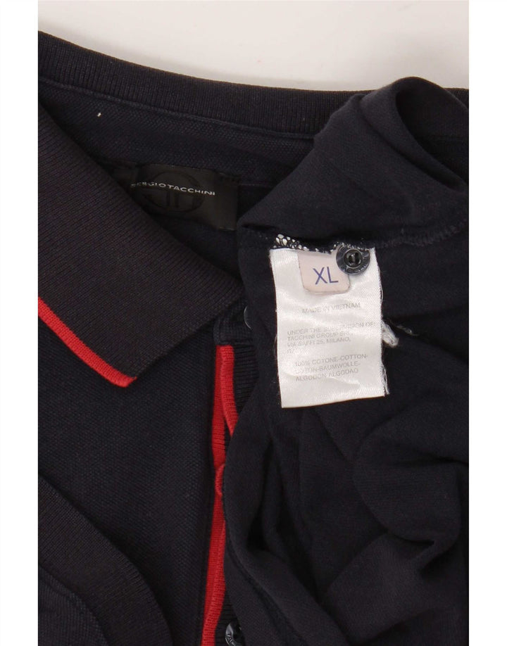 Cămașă polo Sergio Tacchini pentru bărbați XL Bumbac bleumarin