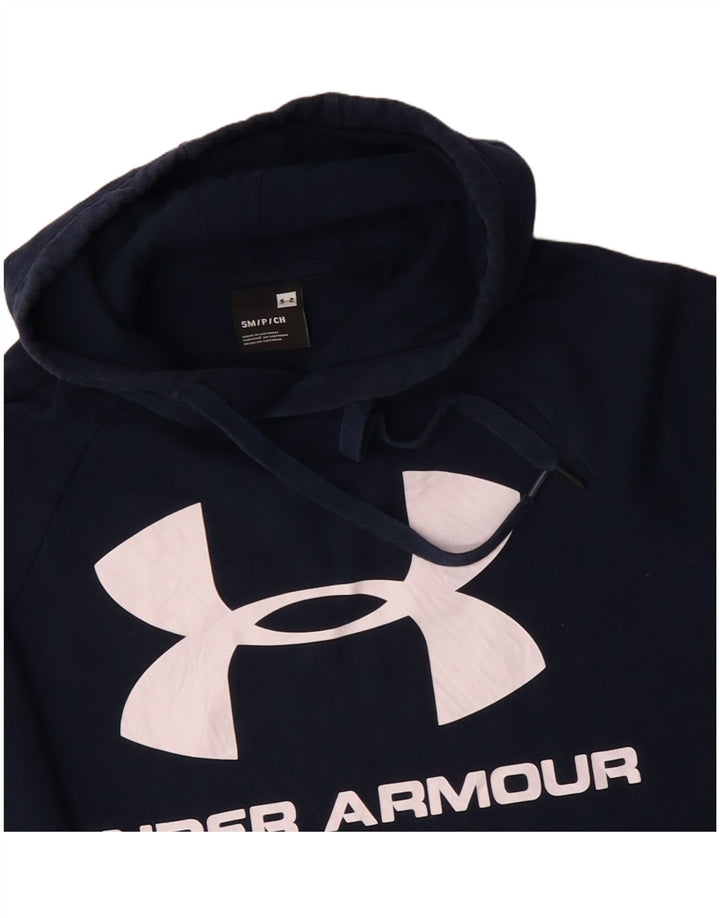 Hanorac grafic pentru bărbați UNDER ARMOUR Pulover mic din bumbac bleumarin