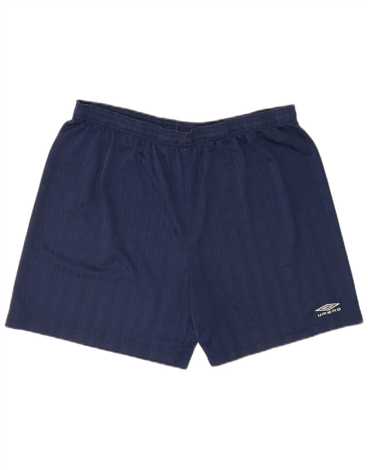 Pantaloni scurți sport grafic Umbro pentru bărbați XL, poliester bleumarin