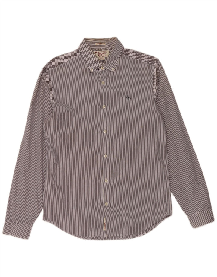 Cămașă pentru bărbați PENGUIN Heritage Slim Fit, bumbac cu dungi, albastru bleumarin