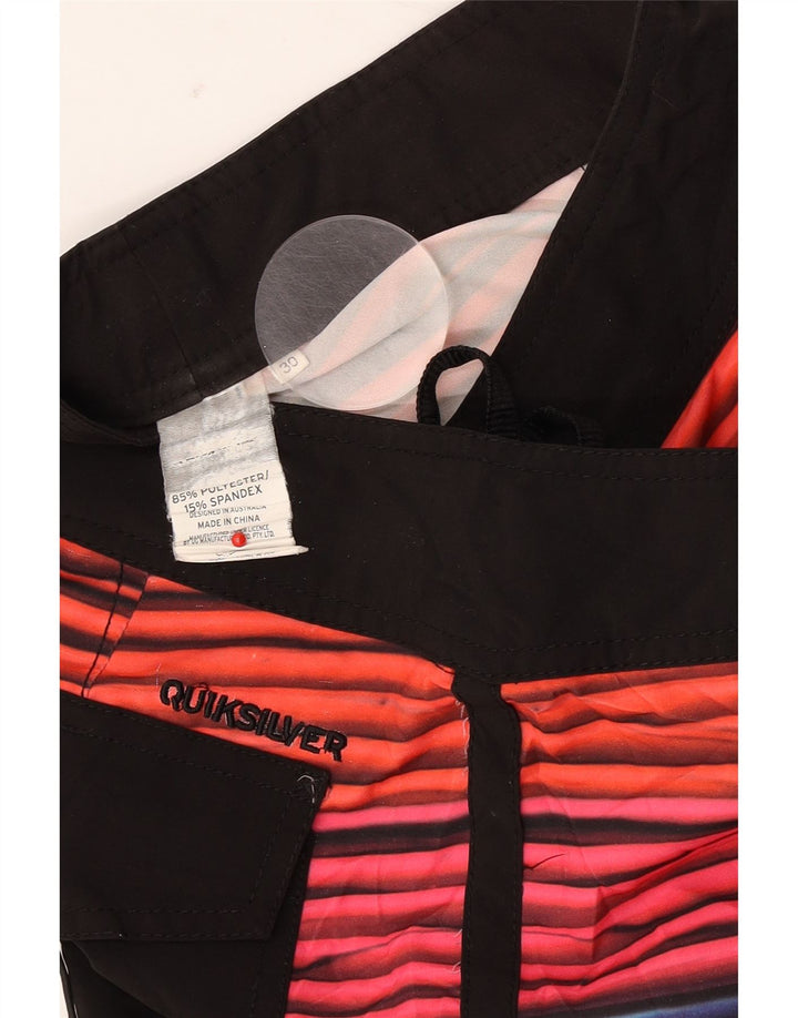 Pantaloni scurți de înot Quiksilver pentru bărbați, poliester cu dungi multicolore medii