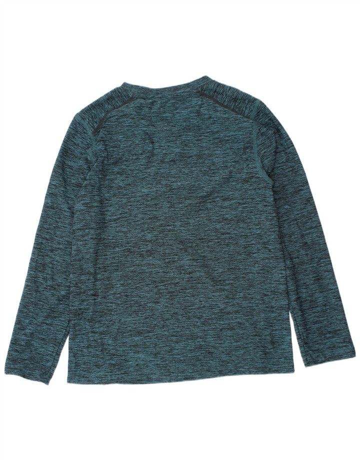 Bluză Russell Athletic pentru băieți, cu mânecă lungă, 7-8 ani, verde mediu cu pete