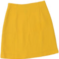 Fustă A-Line pentru Damă Vintage IT 42 Medium W28 Poliamidă Galbenă