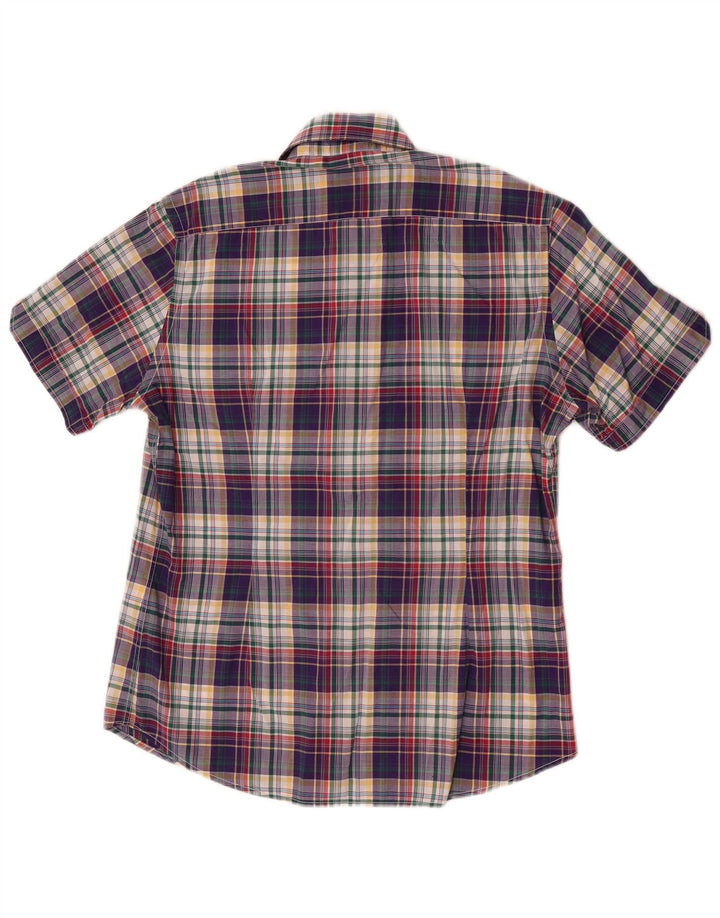 Cămașă slim cu mânecă scurtă pentru bărbați Fred Perry, carouri mici, multicolore