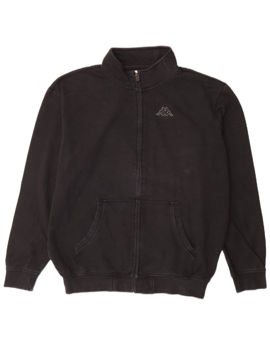Jachetă de trening pentru bărbați Kappa, bumbac negru 2XL