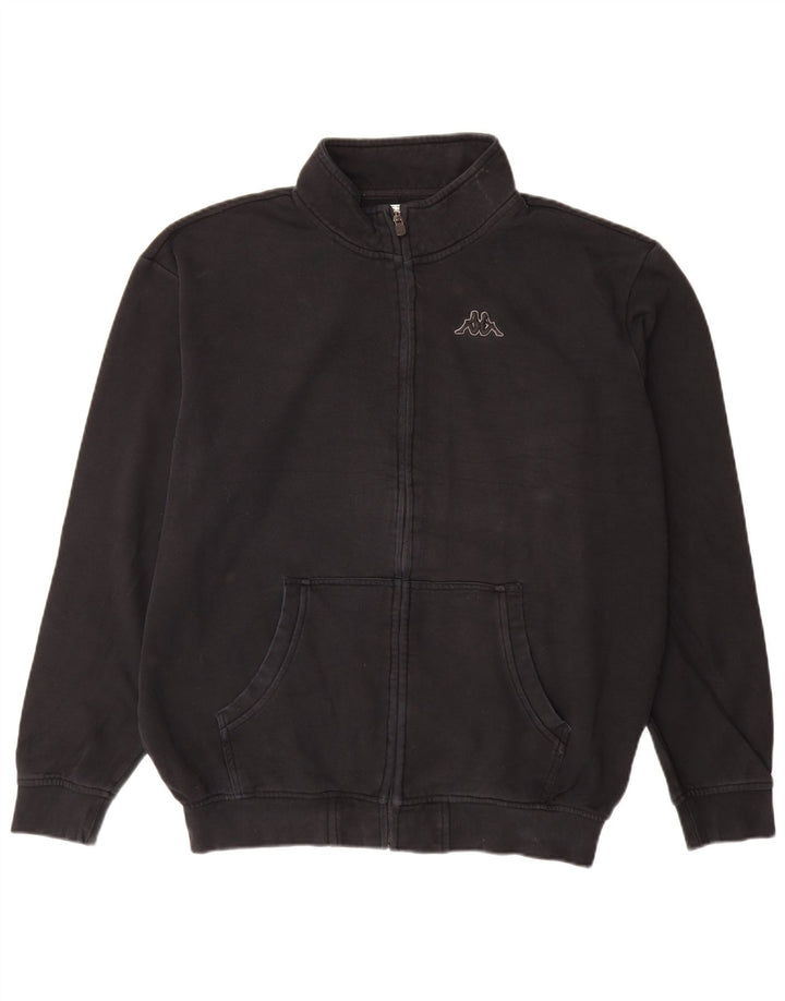 Jachetă de trening pentru bărbați Kappa, bumbac negru 2XL