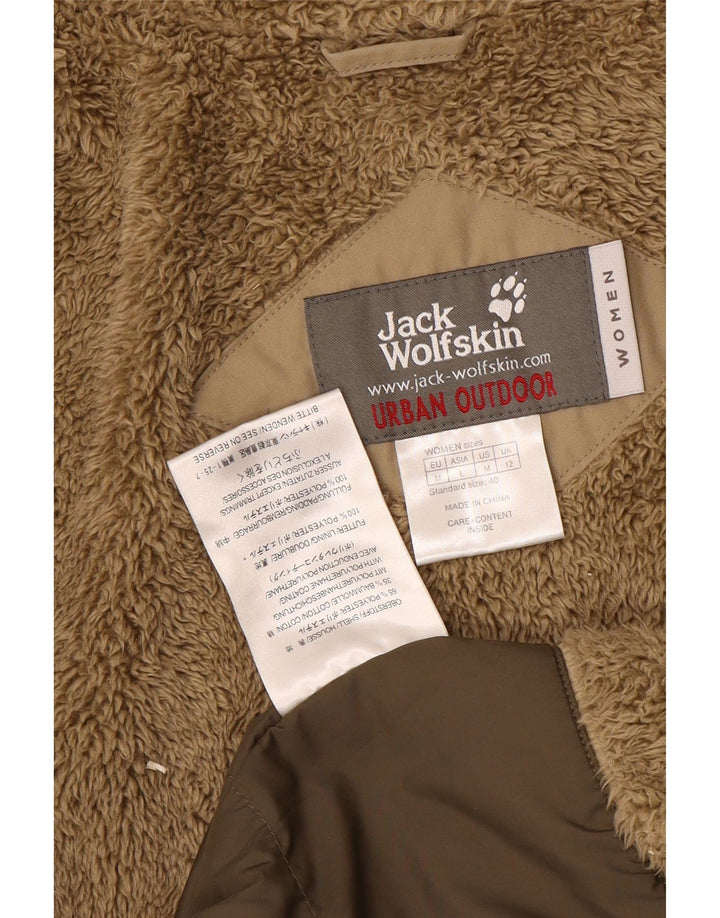 Jack Wolfskin jachetă de vânt cu glugă pentru femei UK 12 Bej mediu