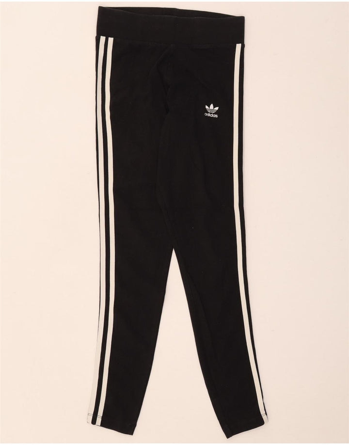 Leggings pentru femei Adidas UK 8 Small Black Bumbac