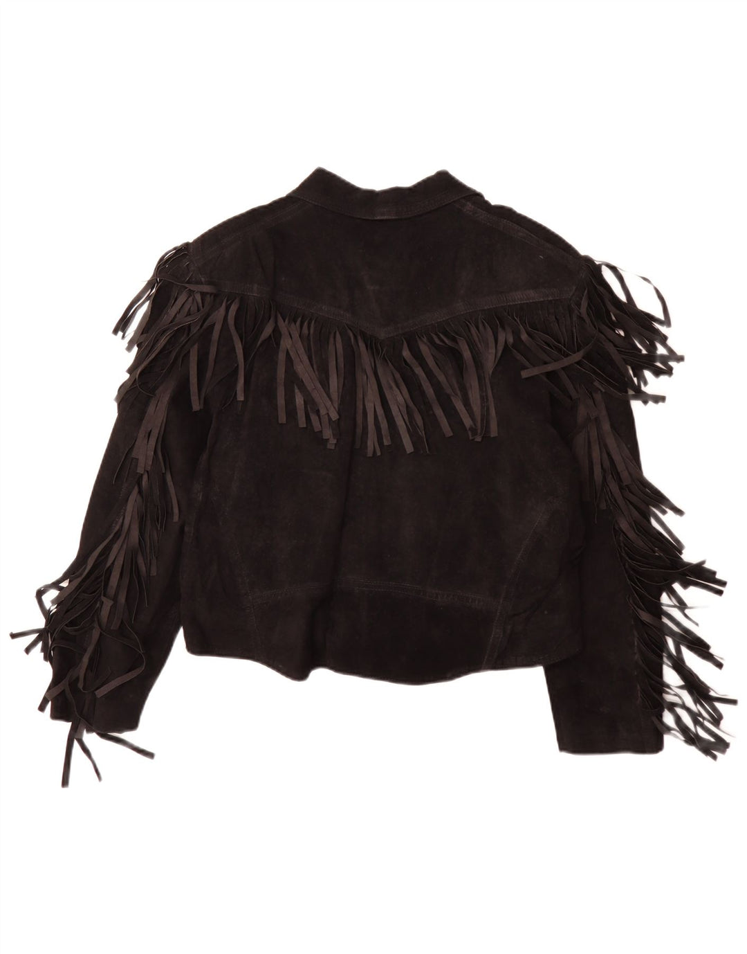 Jachetă vintage de piele intoarsa pentru femei IT 50 XL Cowboy din piele neagra