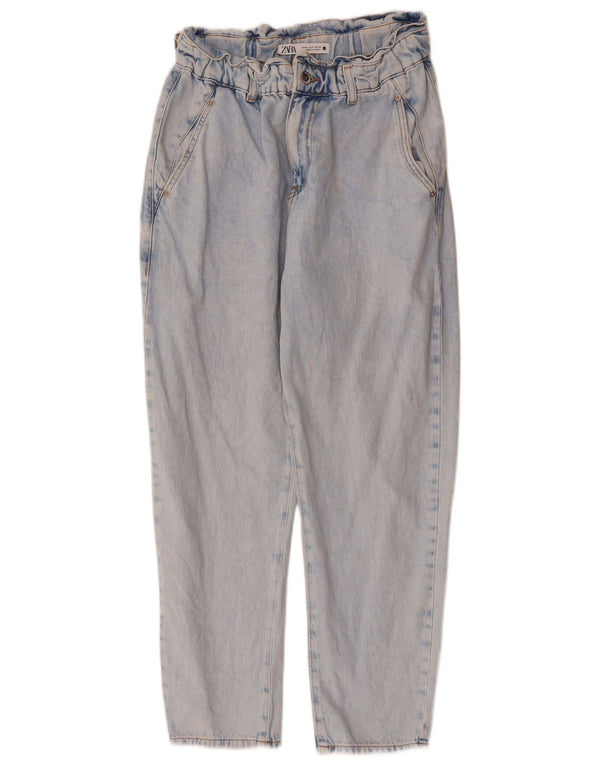 Blugi conici pentru femei Zara EU 36 XS W26 L25 Albastru