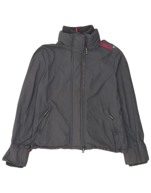 Jachetă de ploaie Superdry Windcheater pentru femei UK 42 XL nailon gri