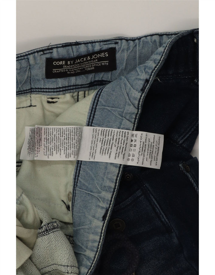 JACK & JONES Pantaloni scurți din denim pentru bărbați W34, bumbac albastru mare