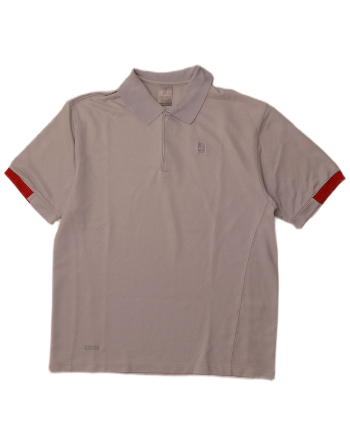 Tricou polo NIKE pentru bărbați UK 39/41, bumbac albastru mediu