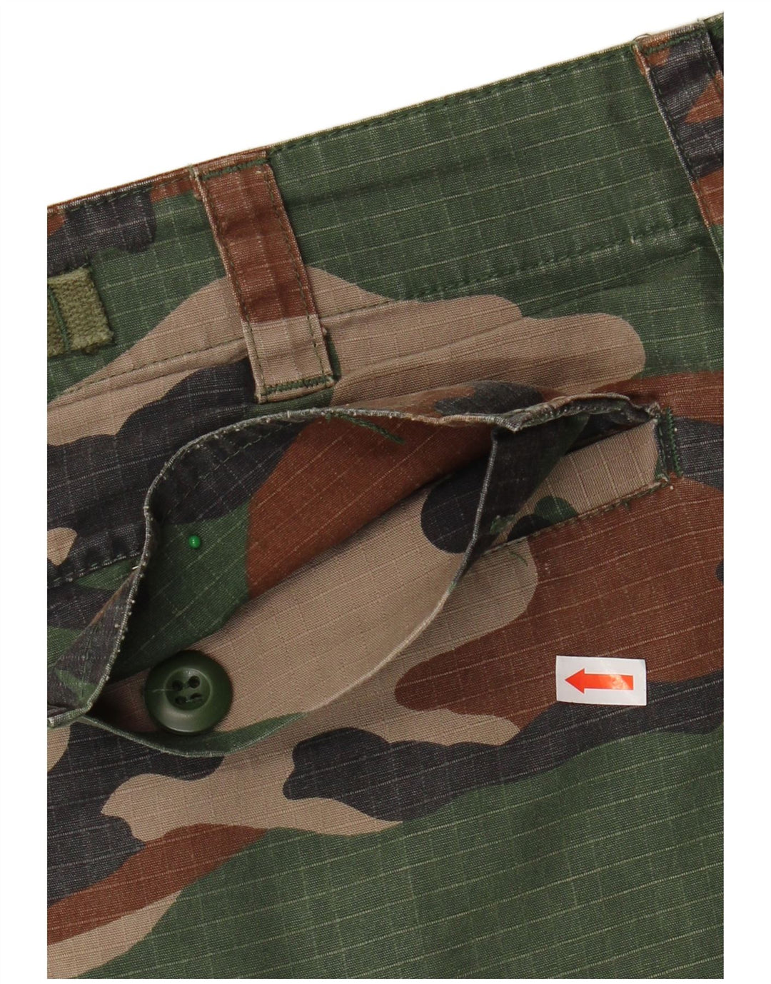 Pantaloni scurti cargo pentru bărbați VINTAGE XS W30, bumbac camuflaj multicolor