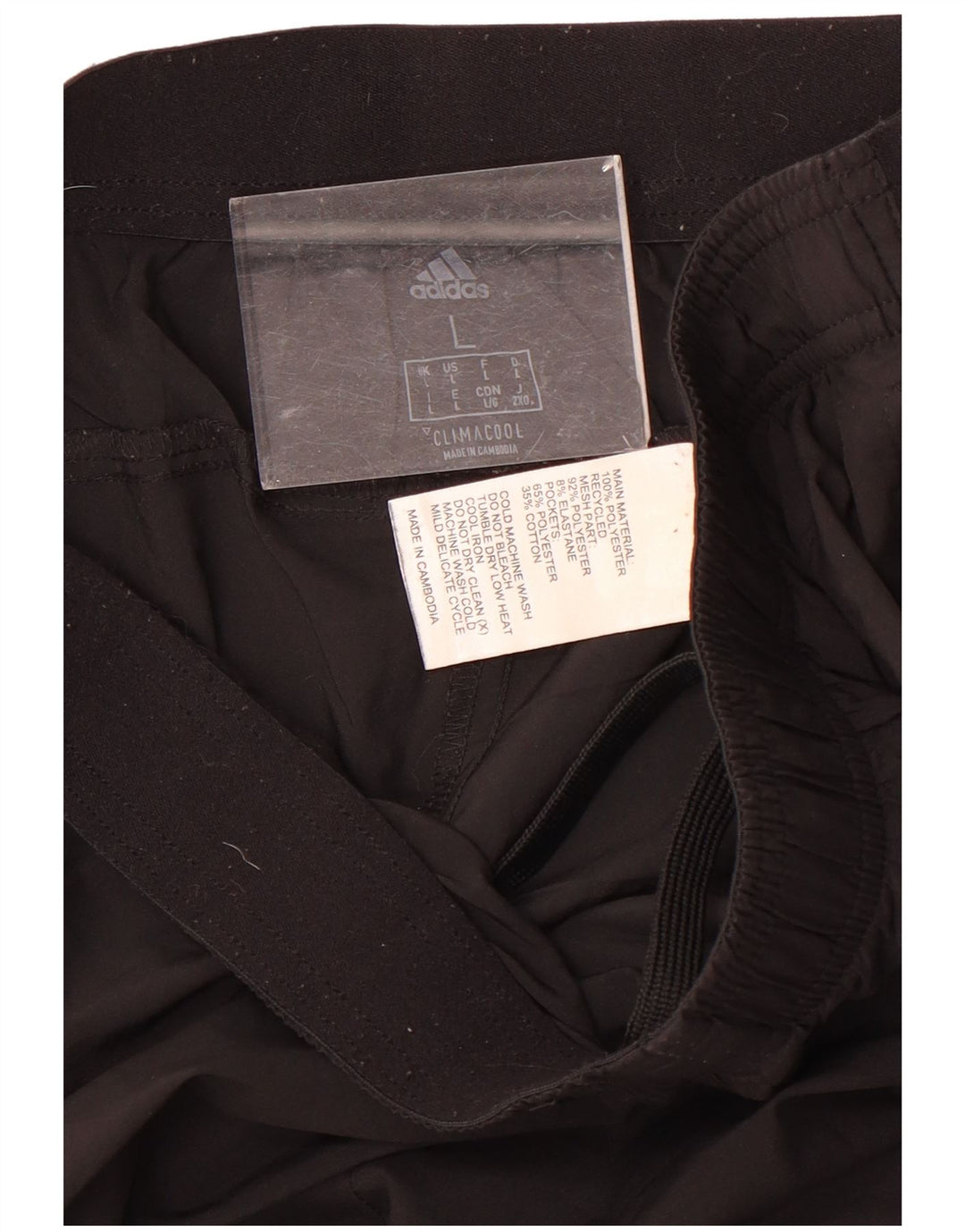 Pantaloni de trening Adidas Climacool pentru bărbați Joggeri mari, negru, poliester