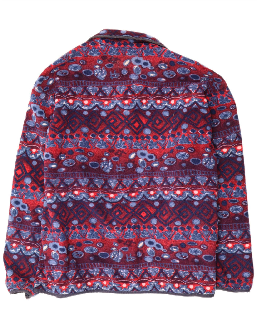 DIADORA Jachetă pentru bărbați din lână UK 40, mare, poliester geometric, albastru bleumarin