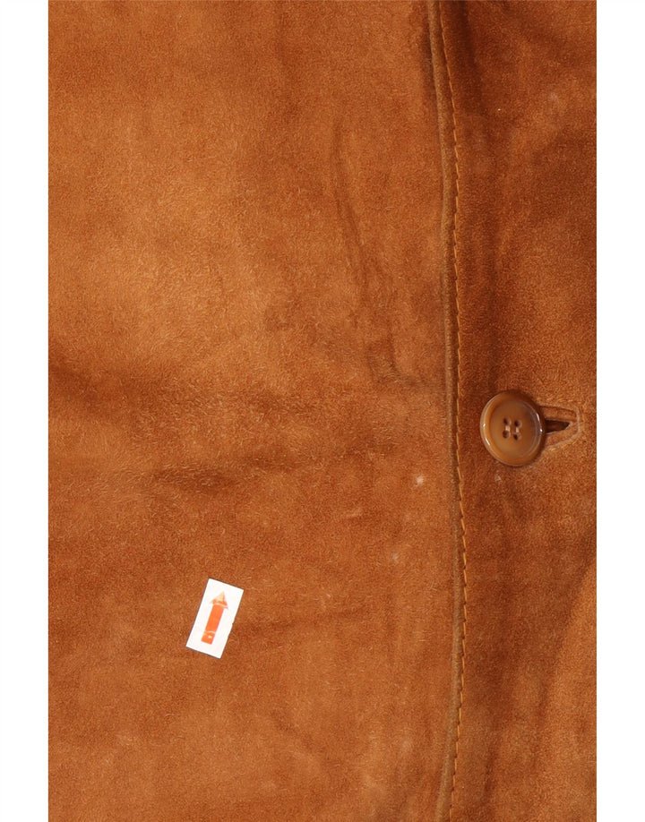 Jachetă de piele intoarsa pentru barbati VINTAGE IT 52 XL din piele bej