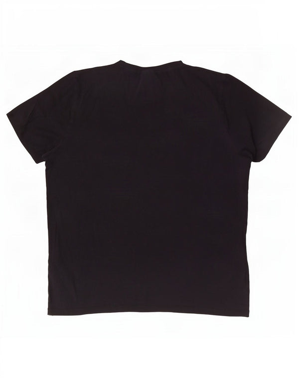 Tricou grafic pentru bărbați Hugo Boss Top XL bumbac negru