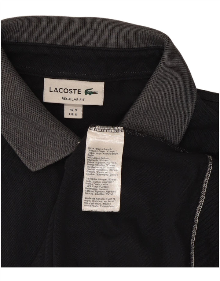 Tricou polo Lacoste pentru bărbați, cu formă regulată, mărimea 3, albastru bleumarin, color block