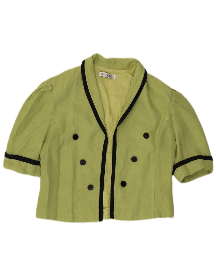 Top Bolero pentru femei Hardob UK 12 Medium Green Viscose