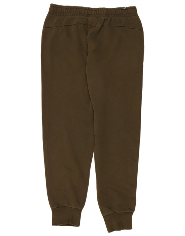 Pantaloni de trening Puma pentru bărbați Joggeri, bumbac mediu kaki