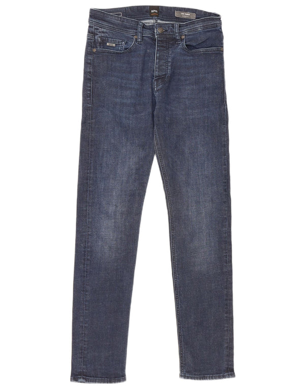 Blugi Hugo Boss Taber Tapered pentru femei L30 L32 Bumbac albastru