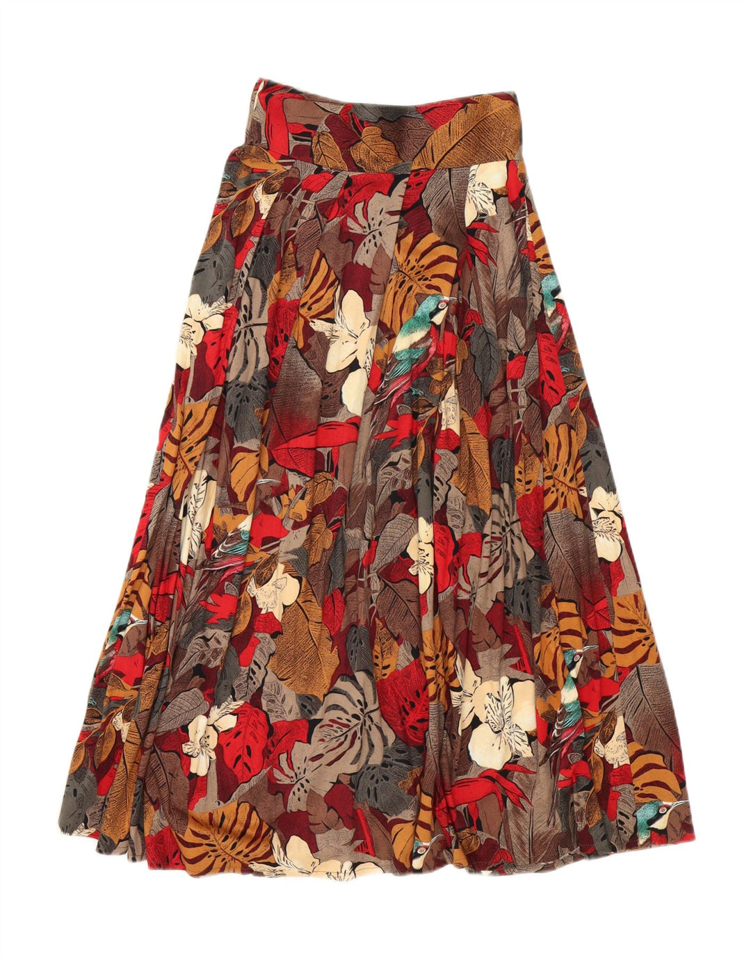 VINTAGE Womens A-Line Skirt W26 Small Multicoloured Floral