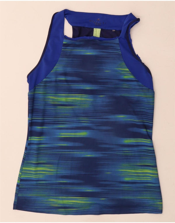 Adidas Climacool Vest Top pentru femei UK 8/10 Small Blue Pinstripe