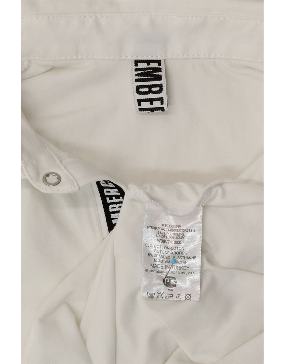 Tricou polo cu grafică pentru bărbați Bikkembergs, bumbac alb mic