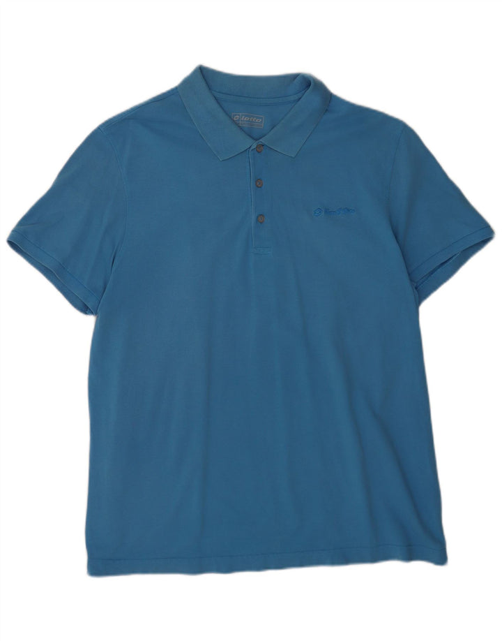 Tricou polo pentru bărbați LOTTO 2XL Albastru