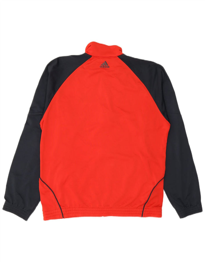 Jachetă de trening Adidas pentru bărbați Marea Britanie 42/44 Poliester color bloc roșu mare