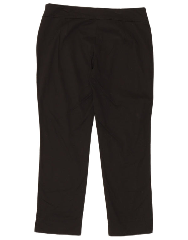 ROCCOBAROCCO Womens Straight Casual Trousers IT 46 Large W34 L26 Black