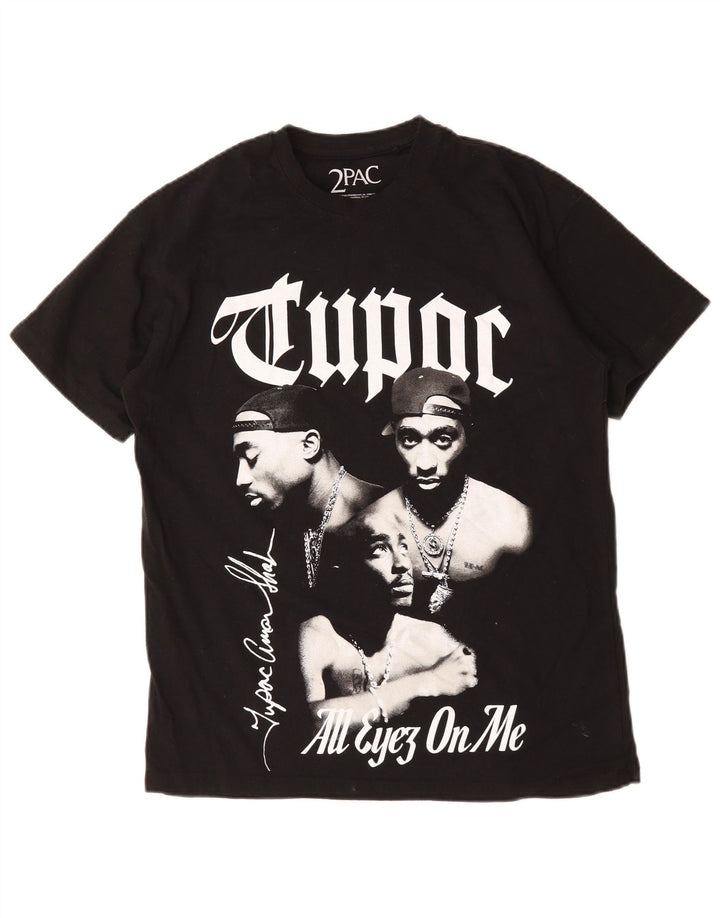 Tricou grafic Pull & Bear 2 Pac pentru bărbați Top mic negru