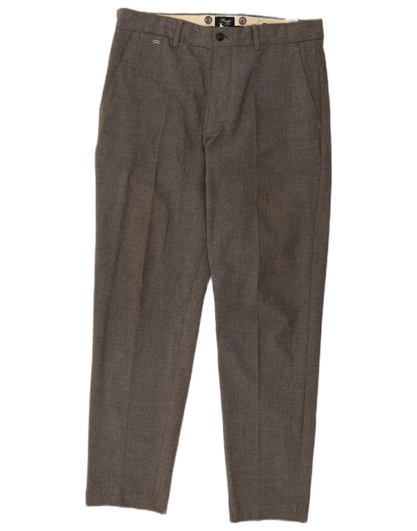 Pantaloni chino slim pentru bărbați Zara EU 38 Mici L30 L29 Bumbac gri