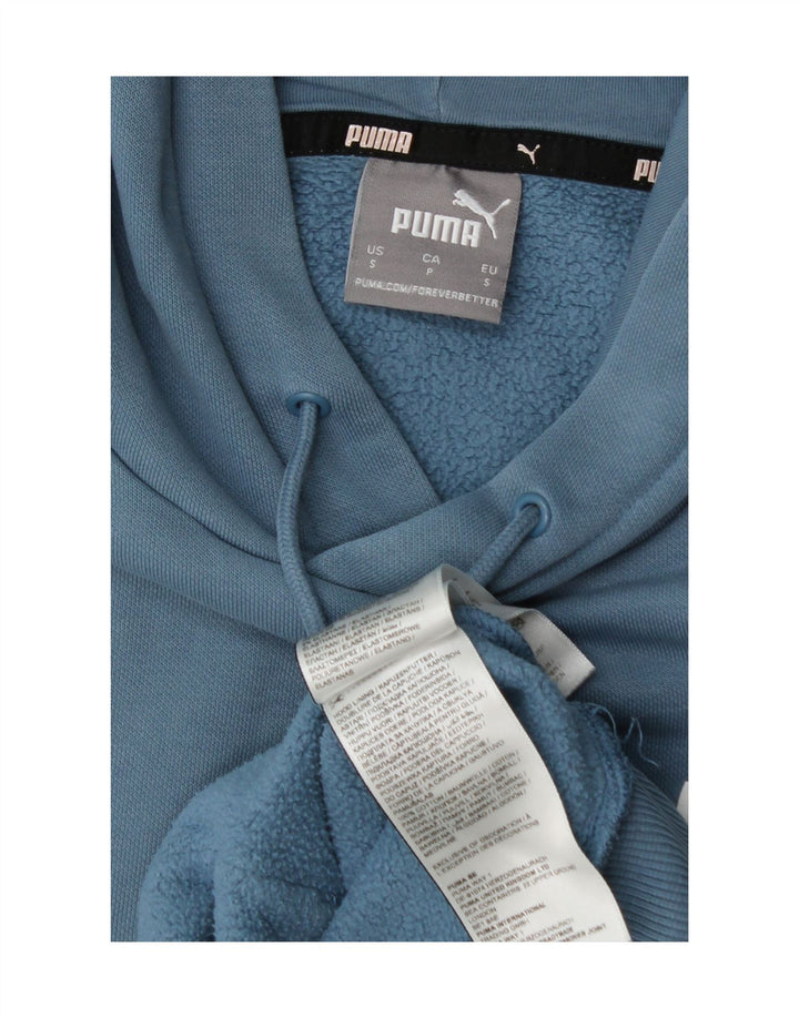 Pulover Puma pentru bărbați, bumbac mic, albastru
