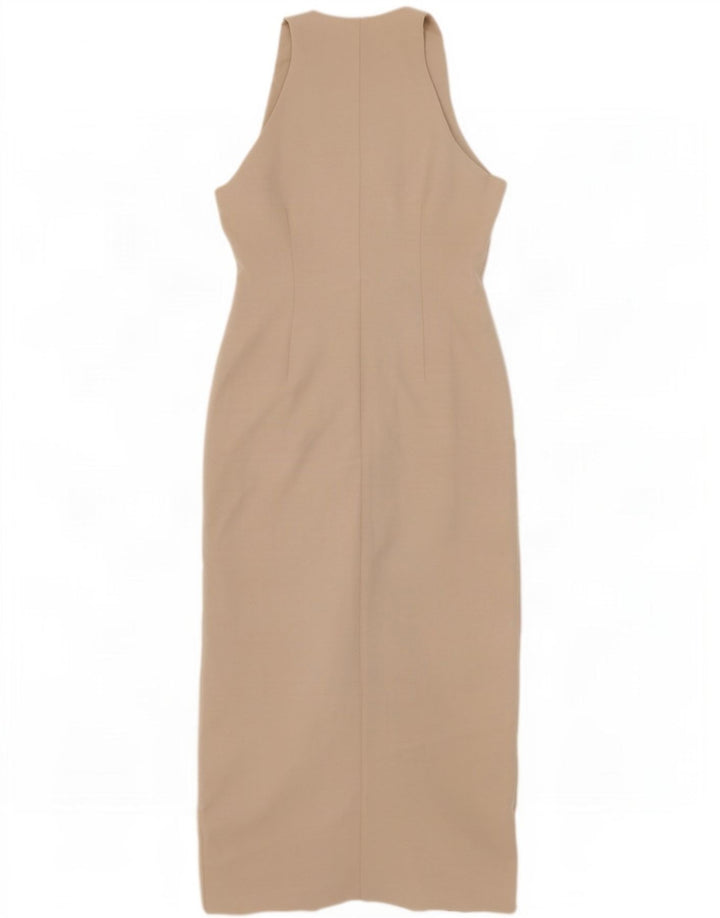 Rochie maxi fără mâneci pentru femei Michelle Keegan UK 12 Medium Bej Poliester