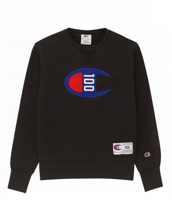 Pulover supradimensionat cu grafic pentru femei Champion UK 10 Mic Negru
