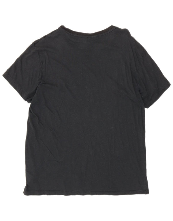 Tricou grafic supradimensionat Adidas pentru femei Top UK 10 Small Black Bumbac