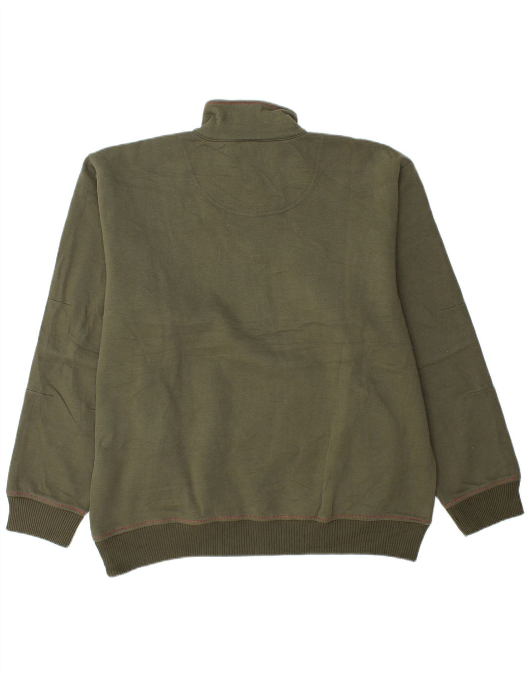 Chanorac pentru bărbați CHAMPION, cu fermoar și gât, Pulover XL, bumbac verde, sport