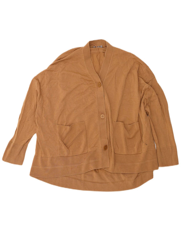 Cos Pulover cardigan supradimensionat pentru femei UK 14 Medium Beige Wool