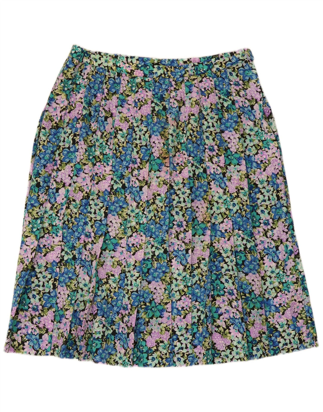 Fusta plisată Vintage pentru femei W30 Medium Multicolor Floral