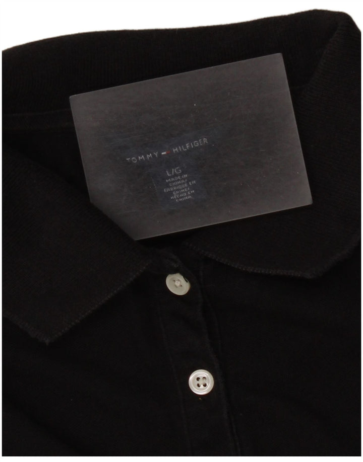 Tricou polo Tommy Hilfiger pentru femei UK 14 Large Black