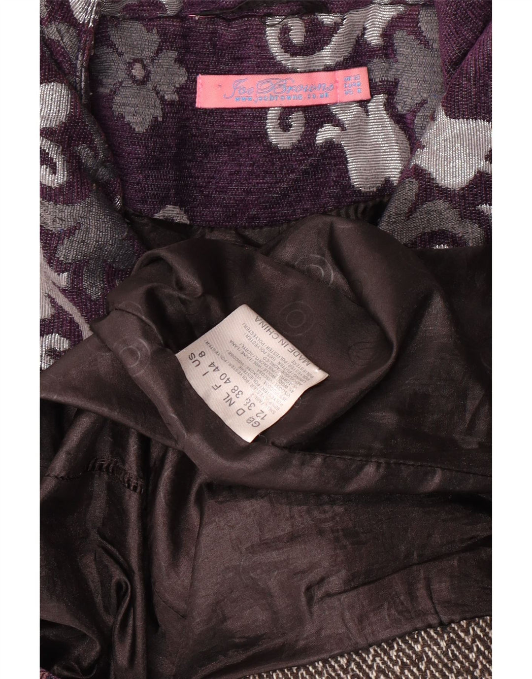 Palton pentru femei JOE BROWNS UK 12 Medium Purple Floral Classic