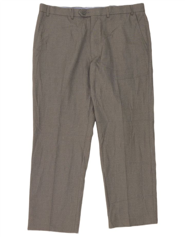 Marks & Spencer Pantaloni drepți pentru bărbați L38 L29 Poliester gri