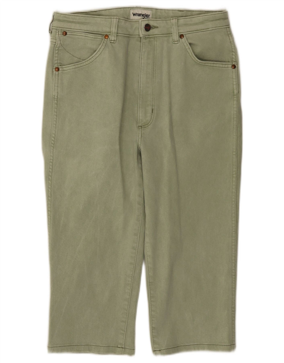 WRANGLER Pantaloni drepti casual pentru femei W30 L27 bumbac verde