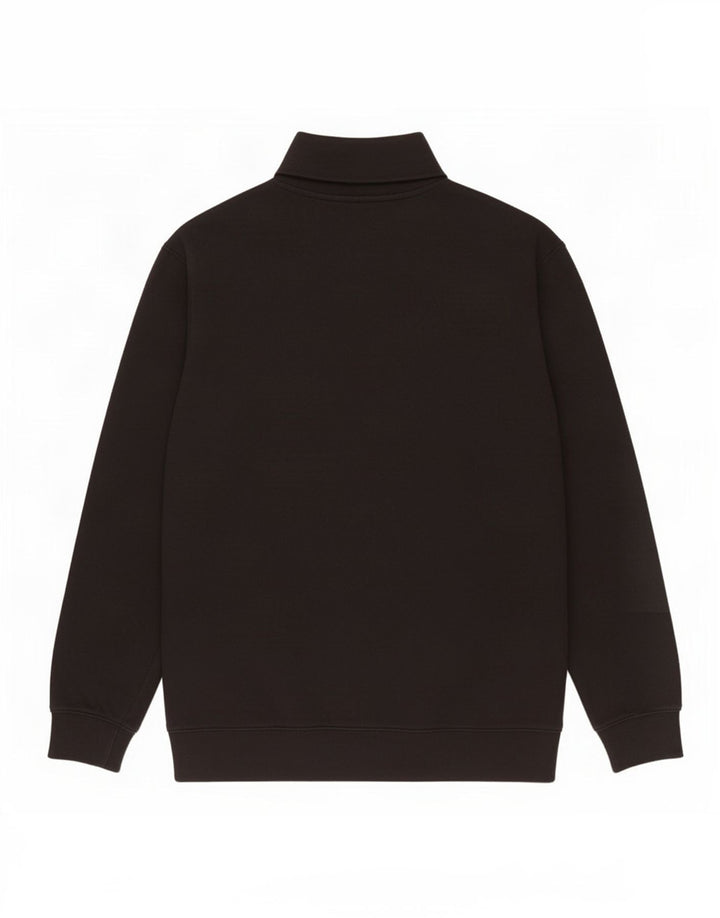 Pulover Levi's pentru bărbați, standard, cu fermoar, cu gât, bumbac mare, negru