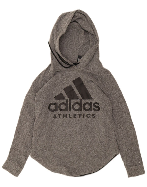 Pulover Adidas pentru femei Graphic Hoodie UK 12 Medium Gri