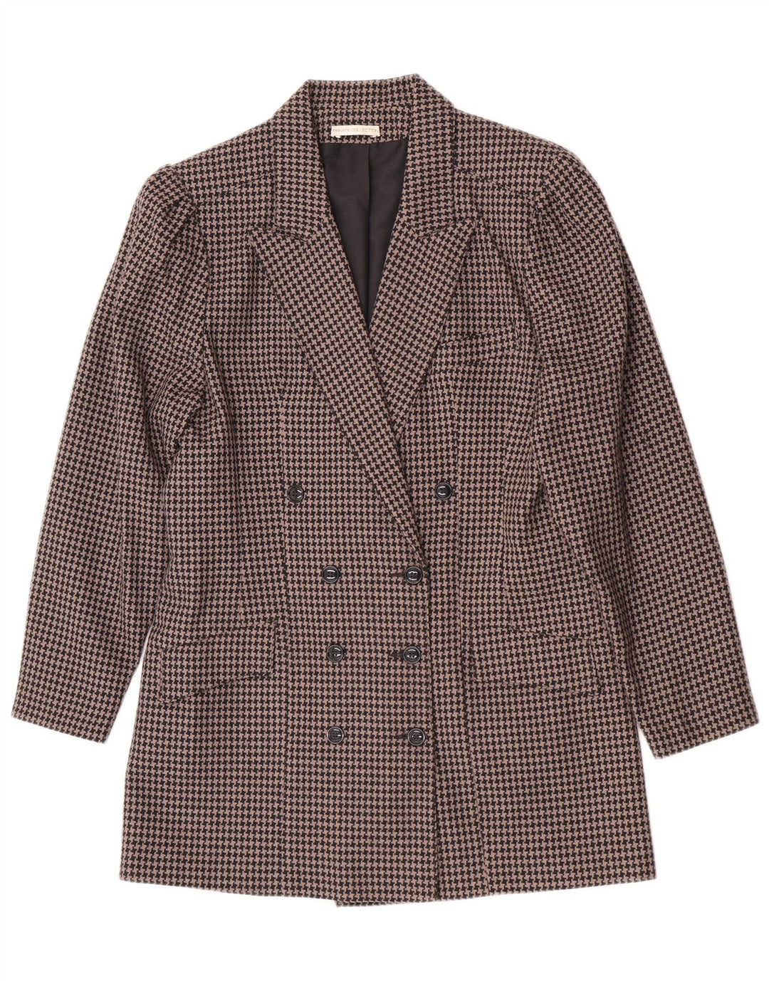 Set fuste vintage pentru femei 2 piese UK 14 Medium W28 Brown Houndstooth