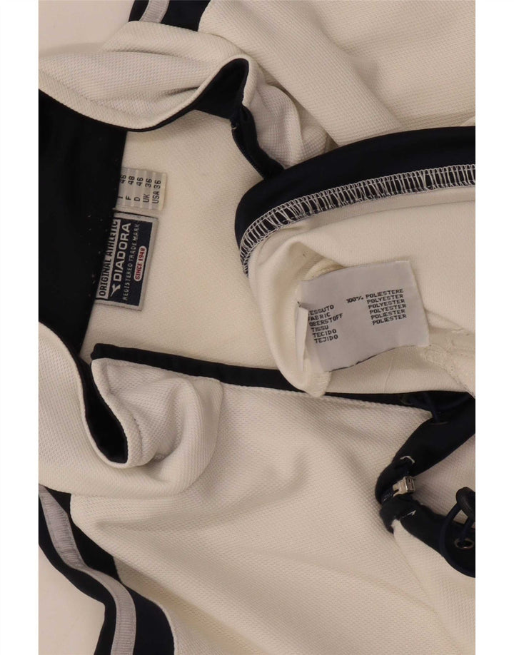 Jachetă de trening pentru bărbați Diadora UK 36, alb, poliester color bloc