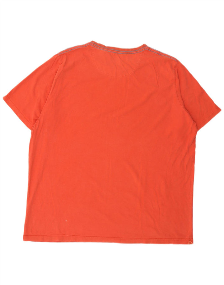 Tricou pentru bărbați Fat Face Top 2XL bumbac portocaliu
